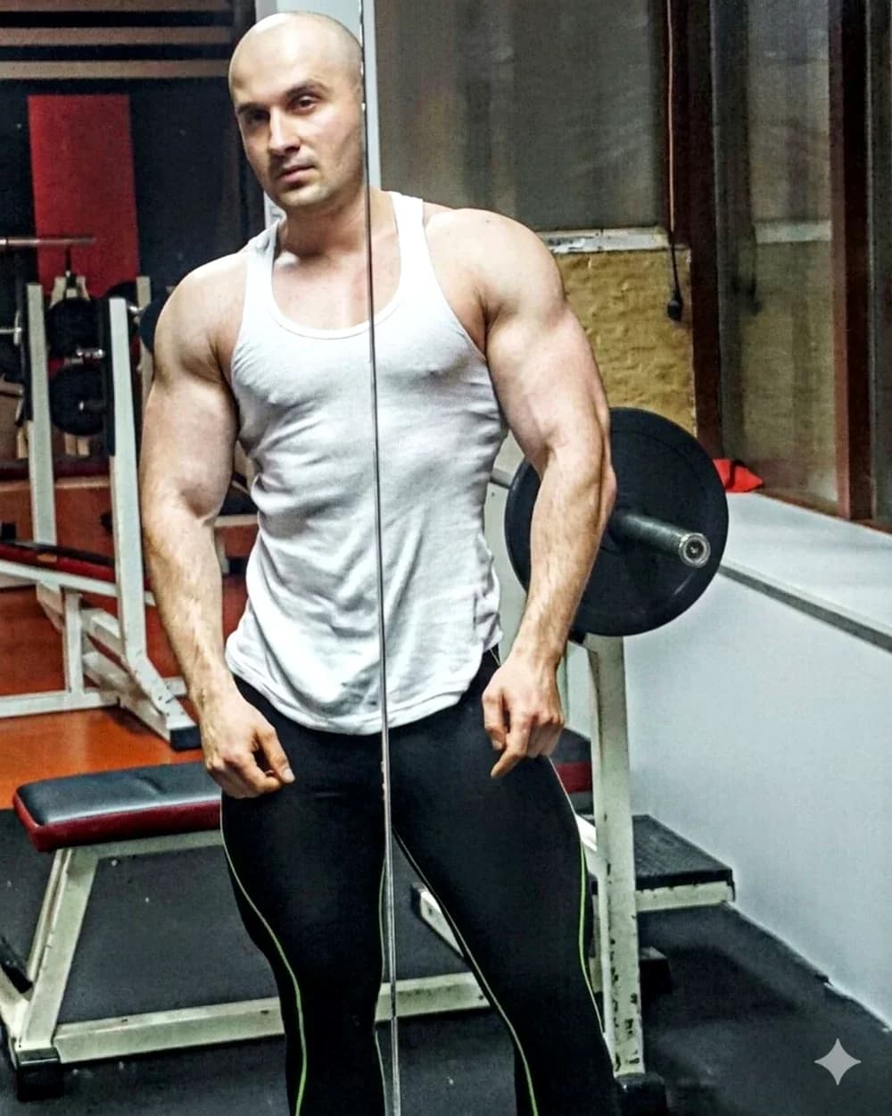 Irfan Šahman tokom ranijih godina treninga