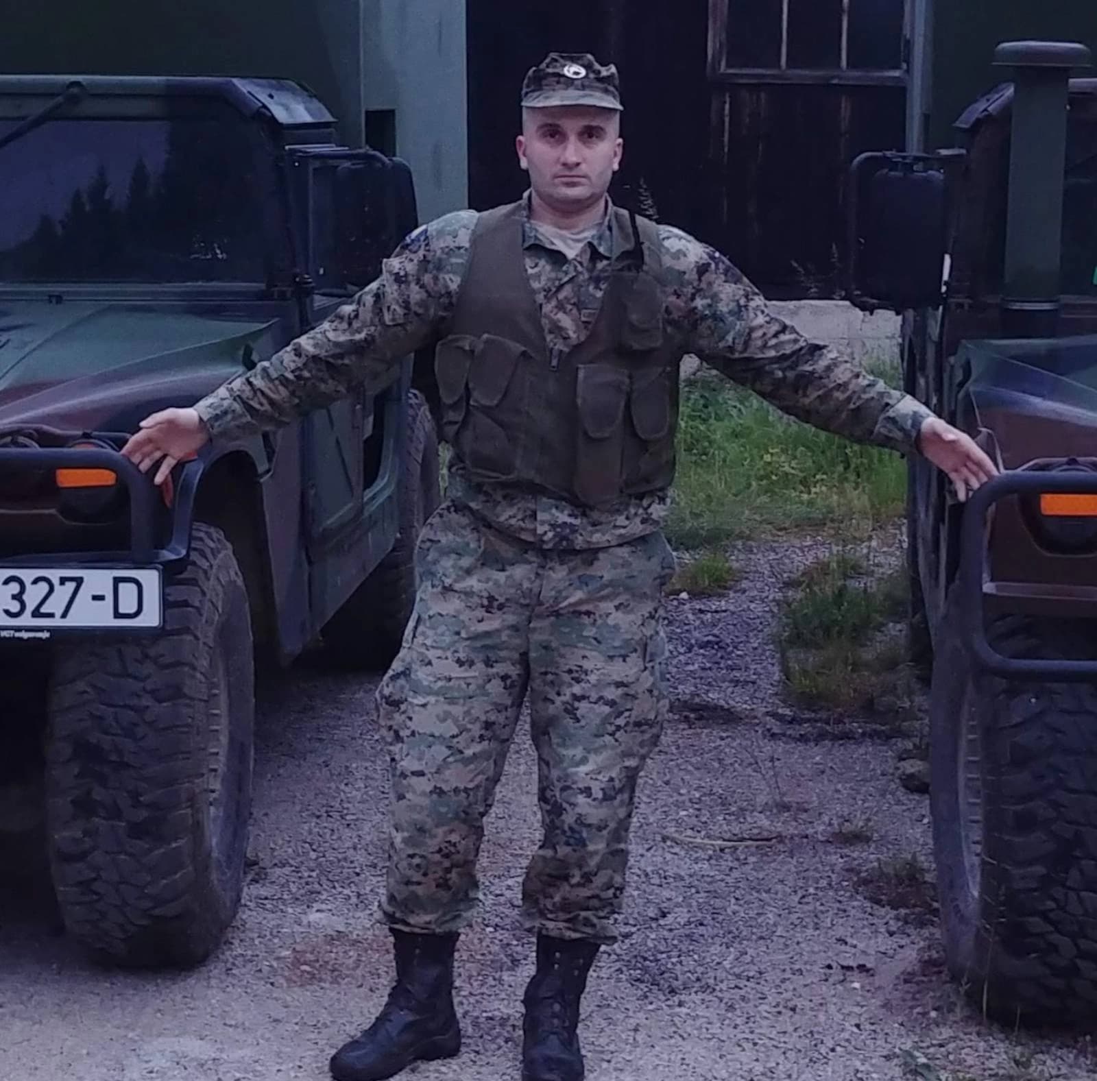 Irfan Šahman tokom profesionalne vojne službe