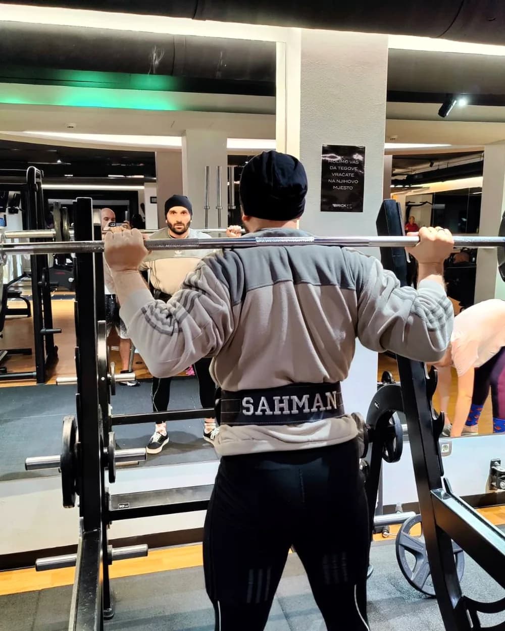 Irfan Šahman tokom treninga sa šipkom u Sarajevu