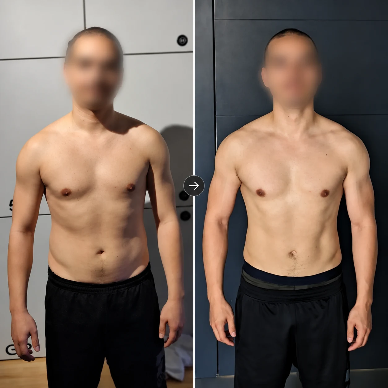 Transformacija klijenta Šahman Fitness